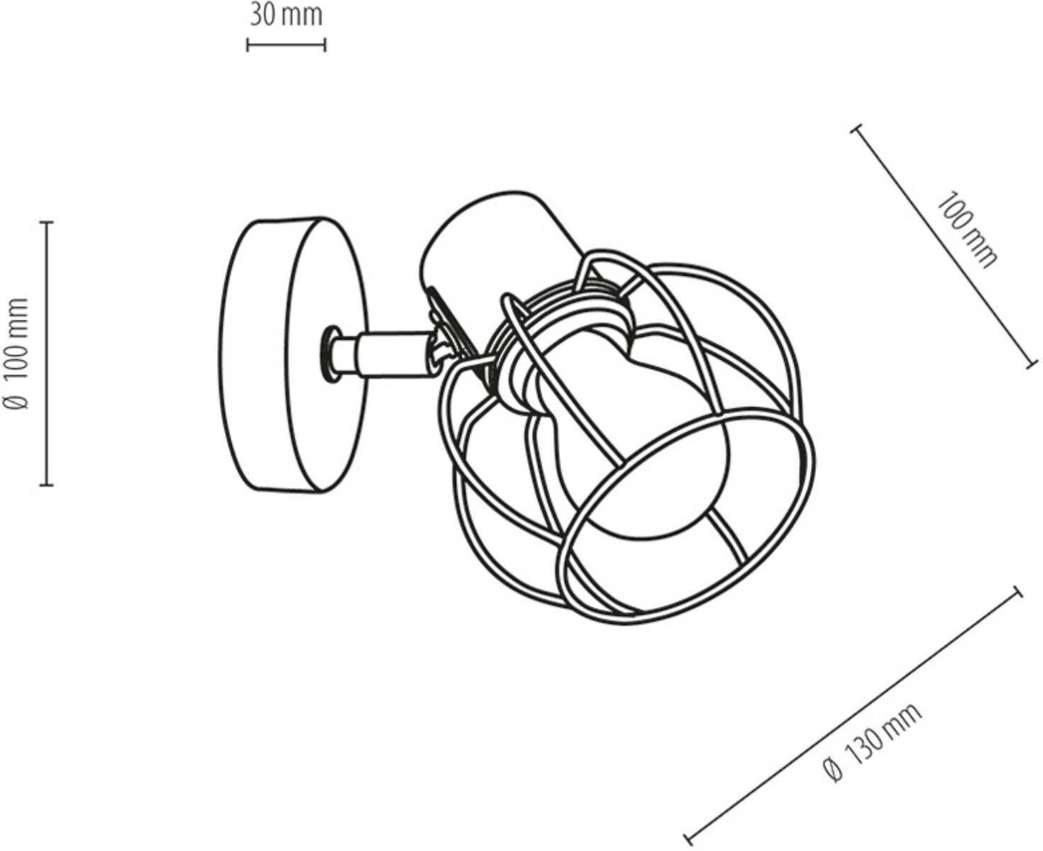 Envolight Fence vegglampe med åpen metallskjerm