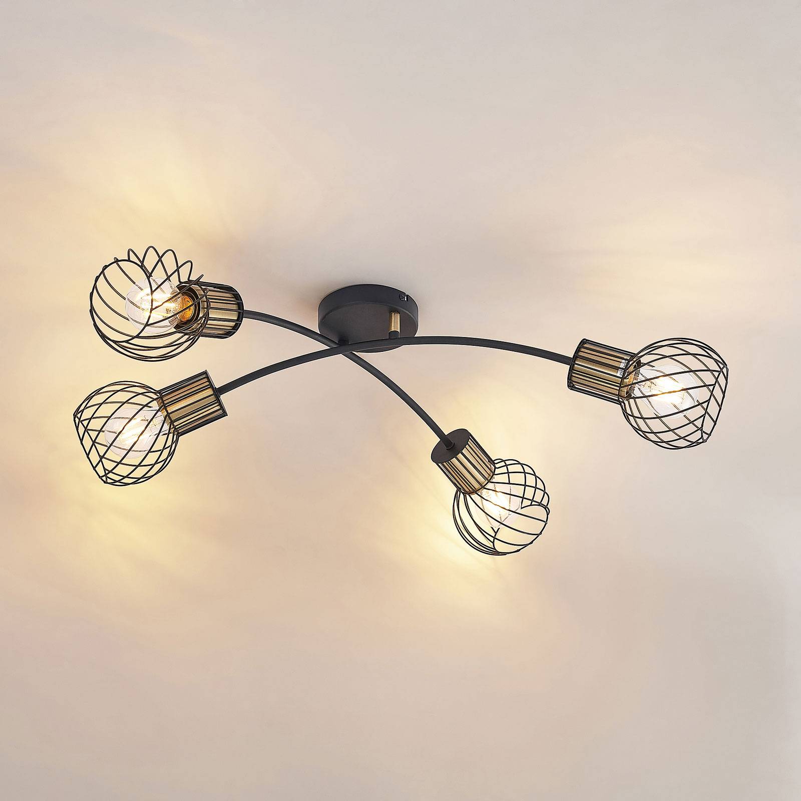 Lindby Cornel taklampe, 4 lyskilder