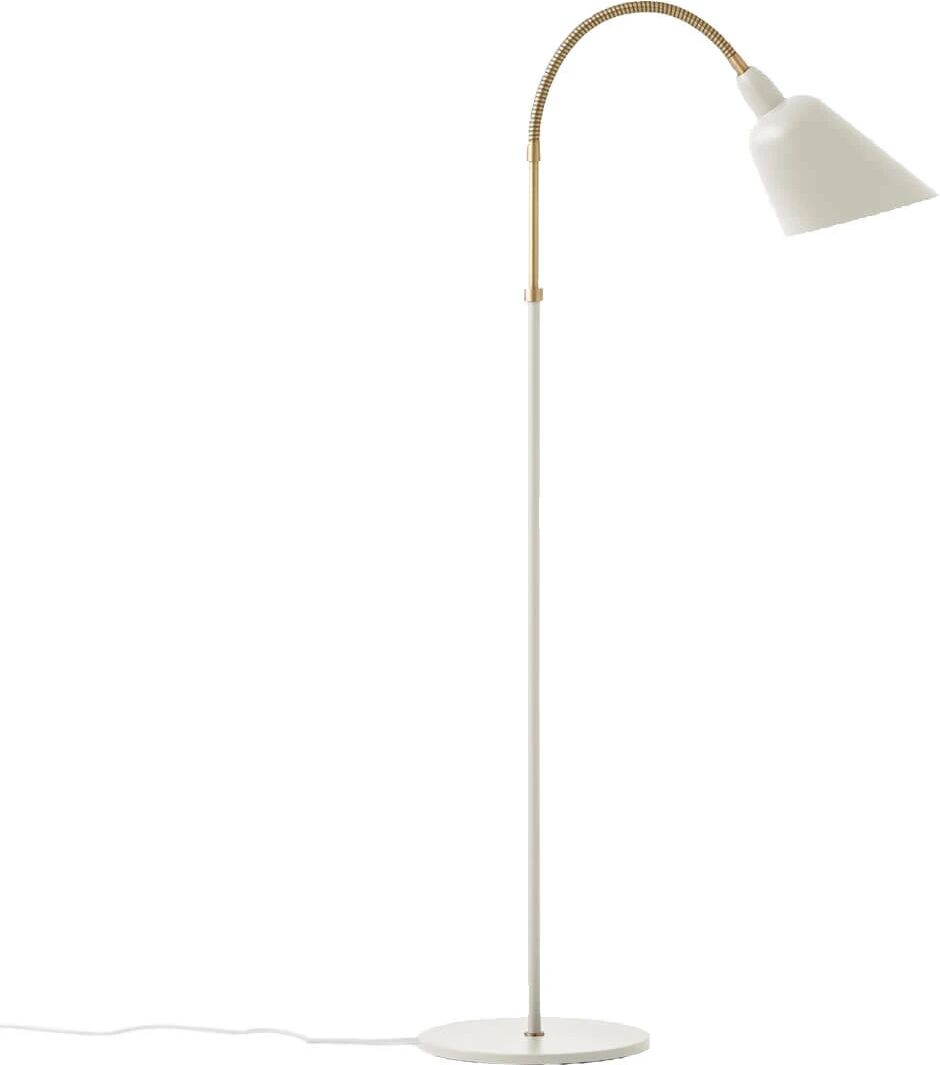 &Tradition Bellevue AJ7 Gulvlampe White & Brass - &Tradition  messing hvit  1300 mm