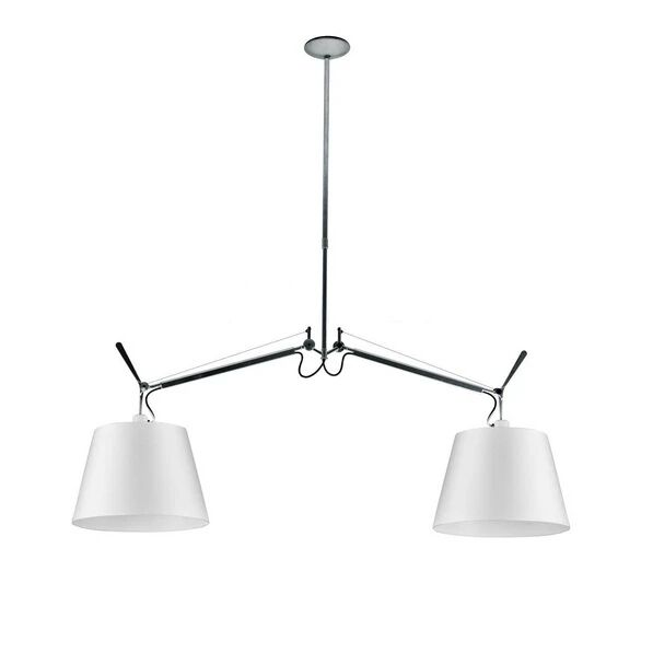 Artemide Tolomeo Basculante Pendel Sateng - Artemide  Alu & Grå  Ø 320 mm