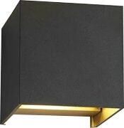 LIGHT-POINT Box Mini Up/Down LED 3000K Vegglampe Svart/Gull - LIGHT-POINT  Svart/Guld  76 mm+76 mm