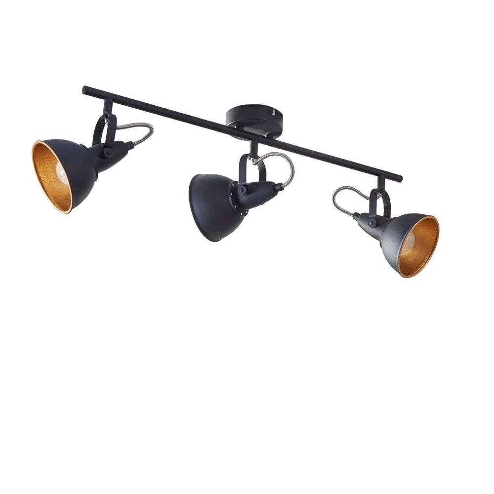 Lindby Julin 3 Taklampe Black/Gold - Lindby  svart  +110 mm