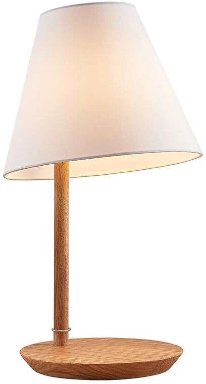 Lucande Jinda Bordlampe White/Wood - Lucande    500 mm