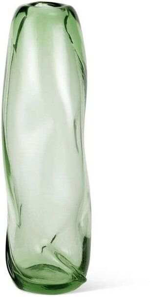 Ferm Living Water Swirl Vase Tall Recycled Clear/Green - Ferm Living    470 mm+160 mm