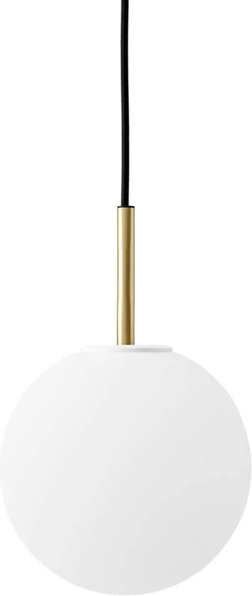 Menu TR Bulb Pendel Brushed Brass/Matt Opal - Menu  messing hvit  200 mm