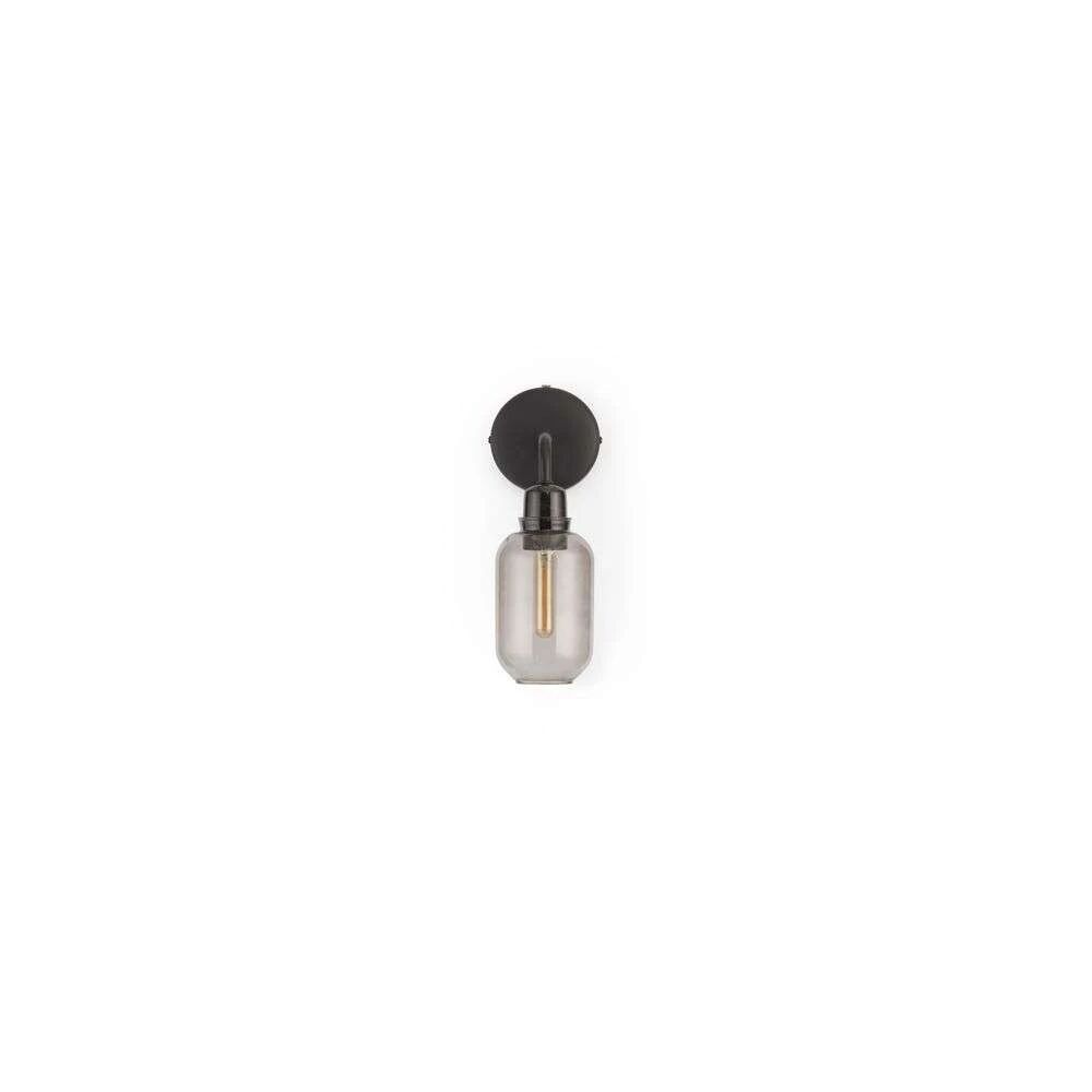 Normann Copenhagen Amp Vegglampe Smoke/Black - Normann Copenhagen  svart  300 mm+170 mm