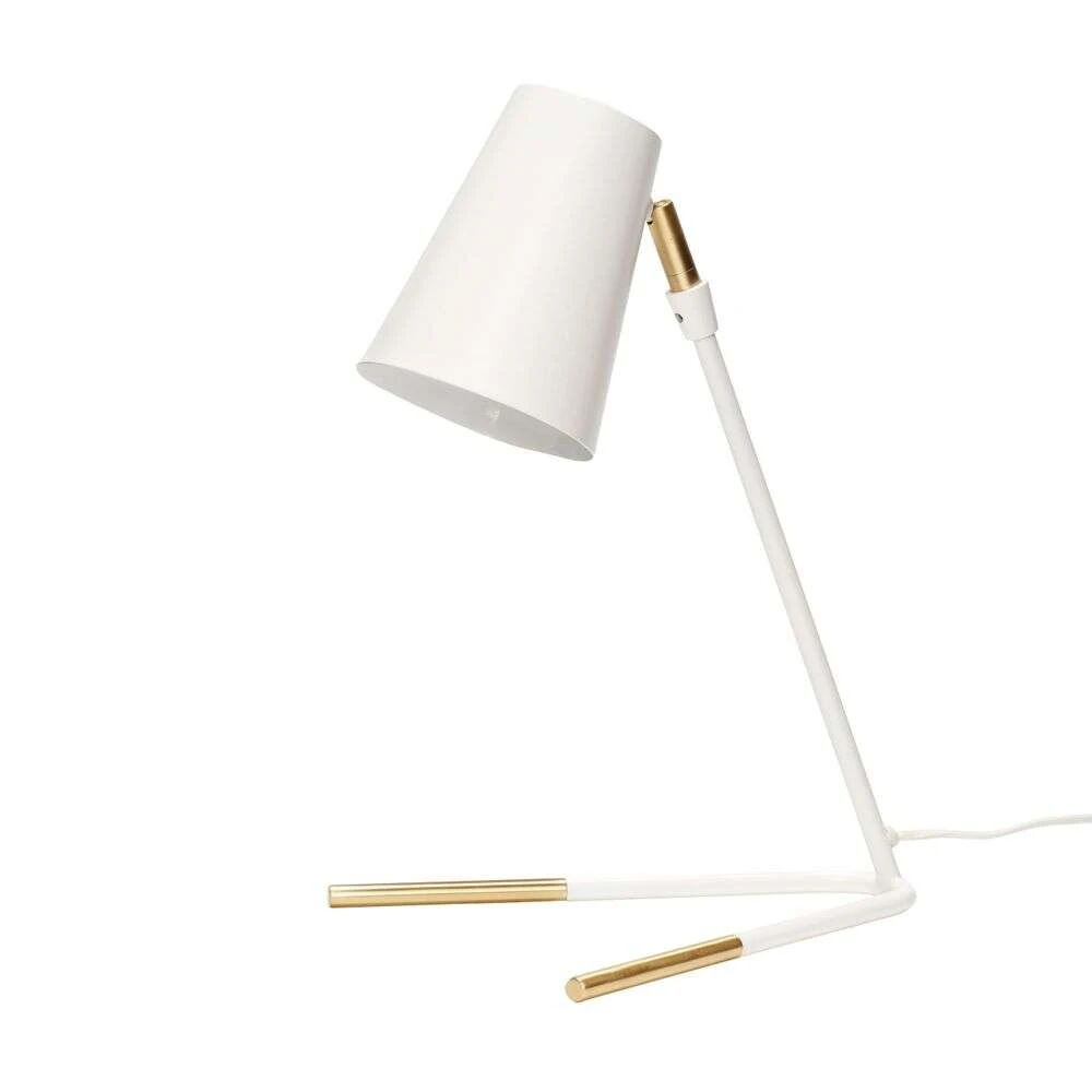 Hübsch Bordlampe White/Brass - Hübsch  messing hvit  400 mm+250 mm