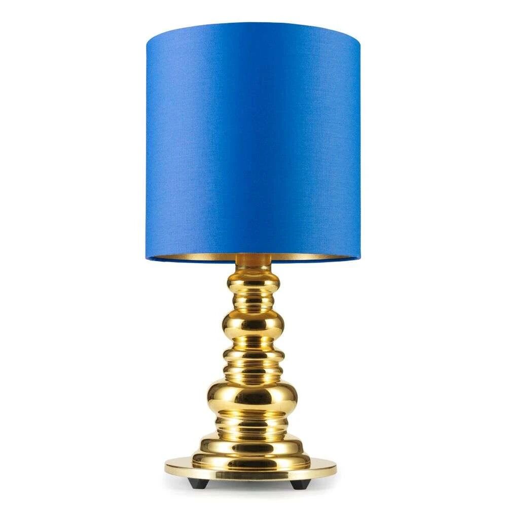 Design By Us Punk Deluxe Bordlampe Blue Shade - Design By Us  blå messing  250 mm