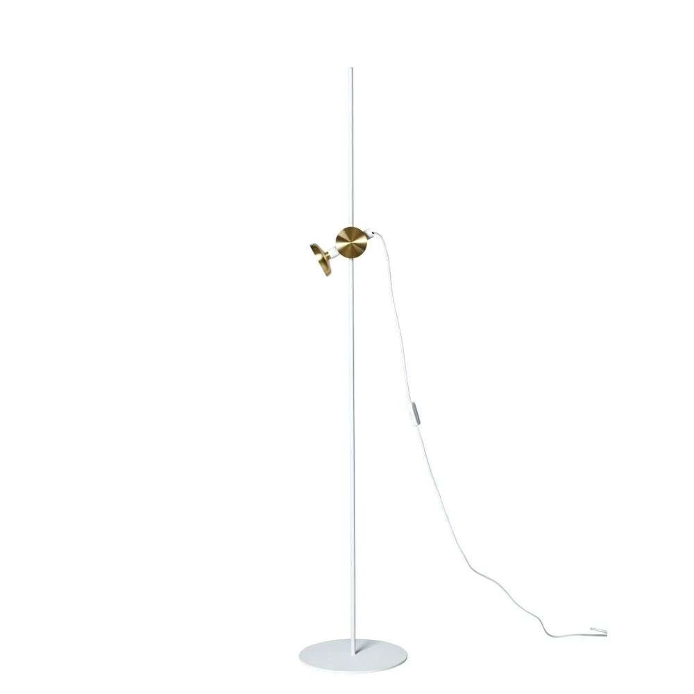 Pholc Blend Gulvlampe White/Brass - Pholc  messing hvit  90 mm