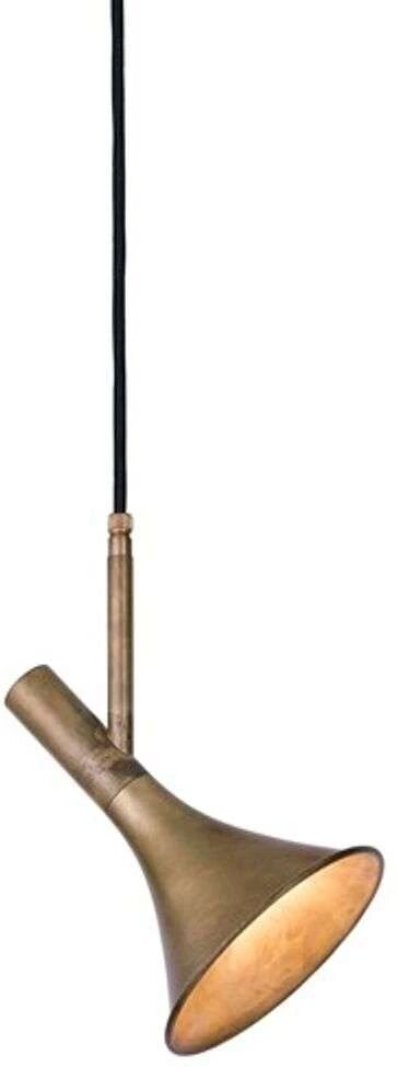 Konsthantverk Megafon Vinkel Pendel Raw Brass - Konsthantverk    140 mm