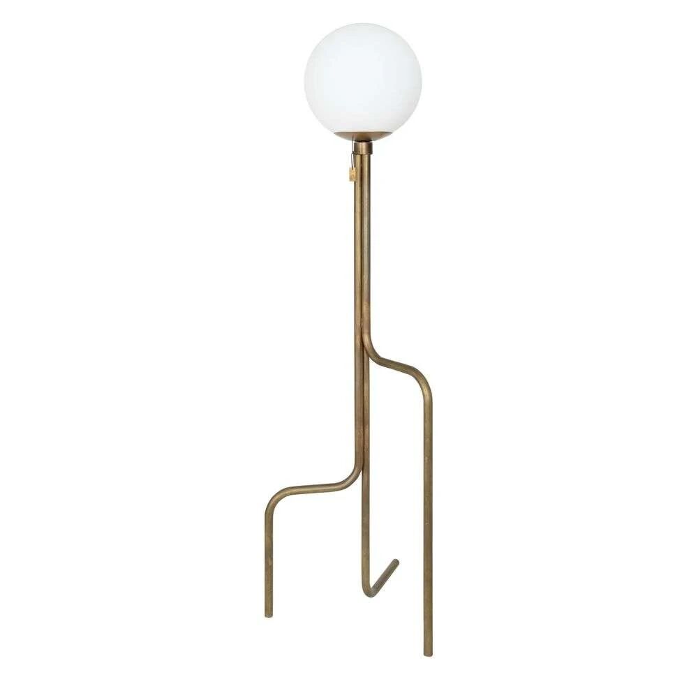 Konsthantverk Strapatz Gulvlampe Raw Brass - Konsthantverk    1250 mm+450 mm