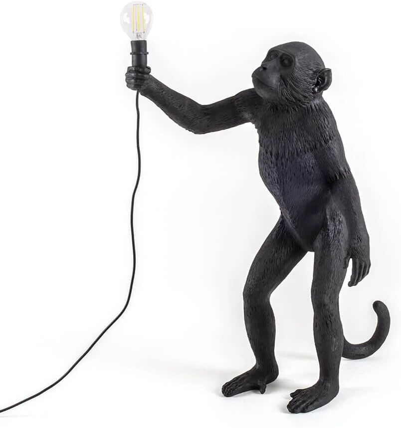 Seletti Monkey Standing Utendørs Bordlampe Svart - Seletti  svart  540 mm