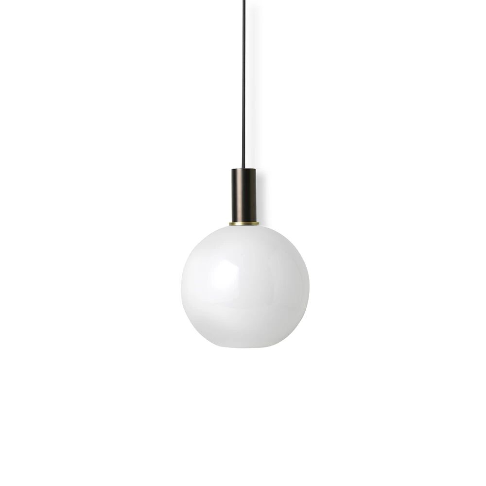 Ferm Living Collect Pendel Opal Low Sphere - Ferm Living  hvit  250 mm