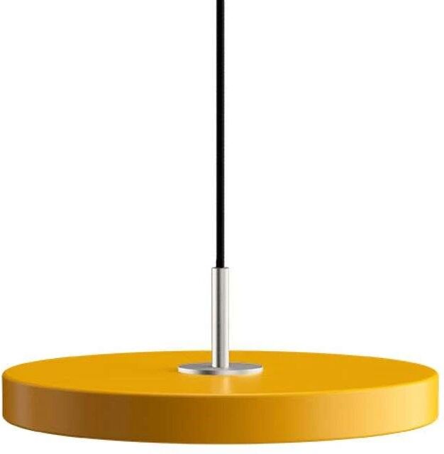 Umage Asteria Mini Pendel Saffron Yellow/Steel Top - Umage    310 mm