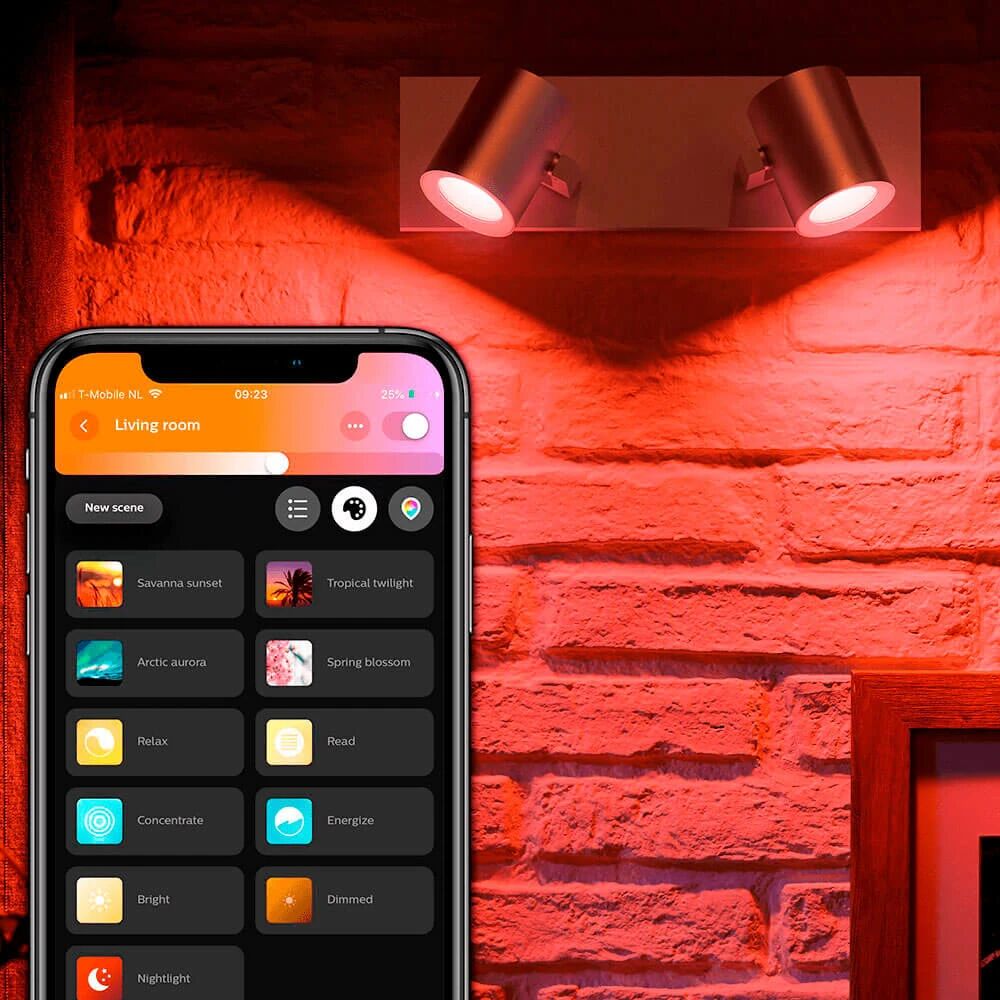 Philips Hue Argenta Spot Alu 2 Stk. Bluetooth - Philips Hue  Alu  127 mm+89 mm