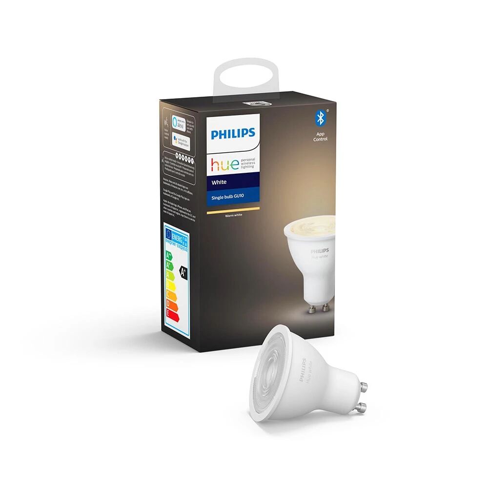 Philips Hue White 6W Bluetooth GU10 Pære - Philips Hue  hvit  50 mm