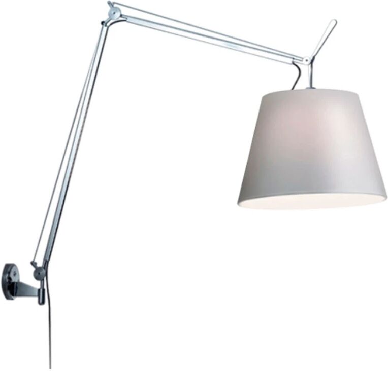 Artemide Tolomeo Mega Vegglampe Alu/Grå - Artemide  Alu  Ø 320 mm Med dimmer