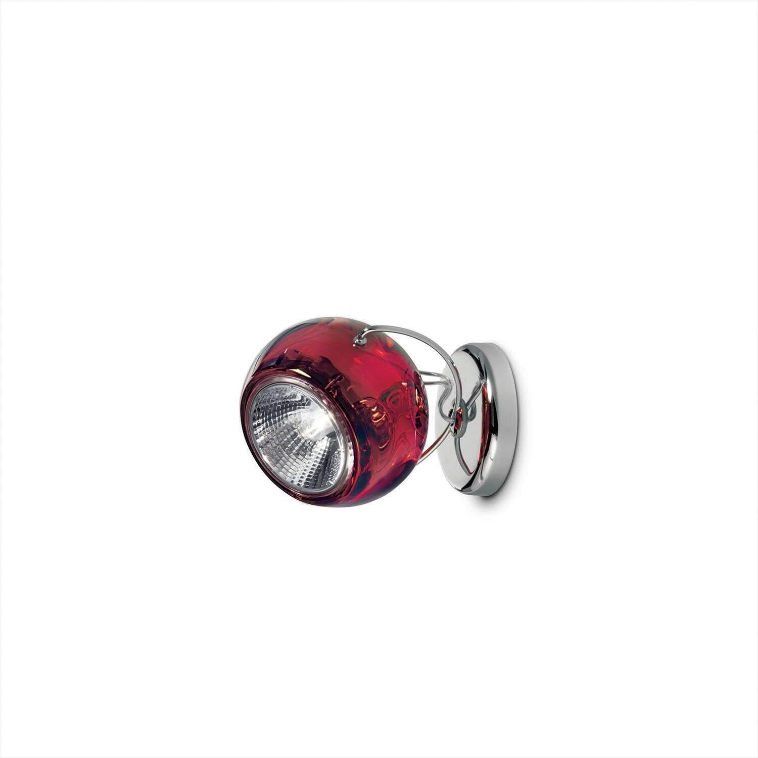Fabbian Beluga Vegglampe/Taklampe m/Ledningsutgang - Fabbian  rød