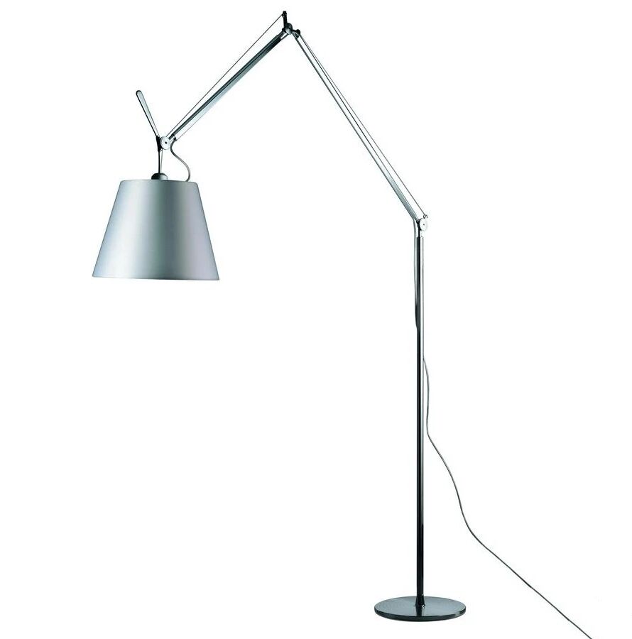 Artemide Tolomeo Mega Gulvlampe Grå Sateng - Artemide  Alu eller Svart & Grå  Ø 320 mm Alu