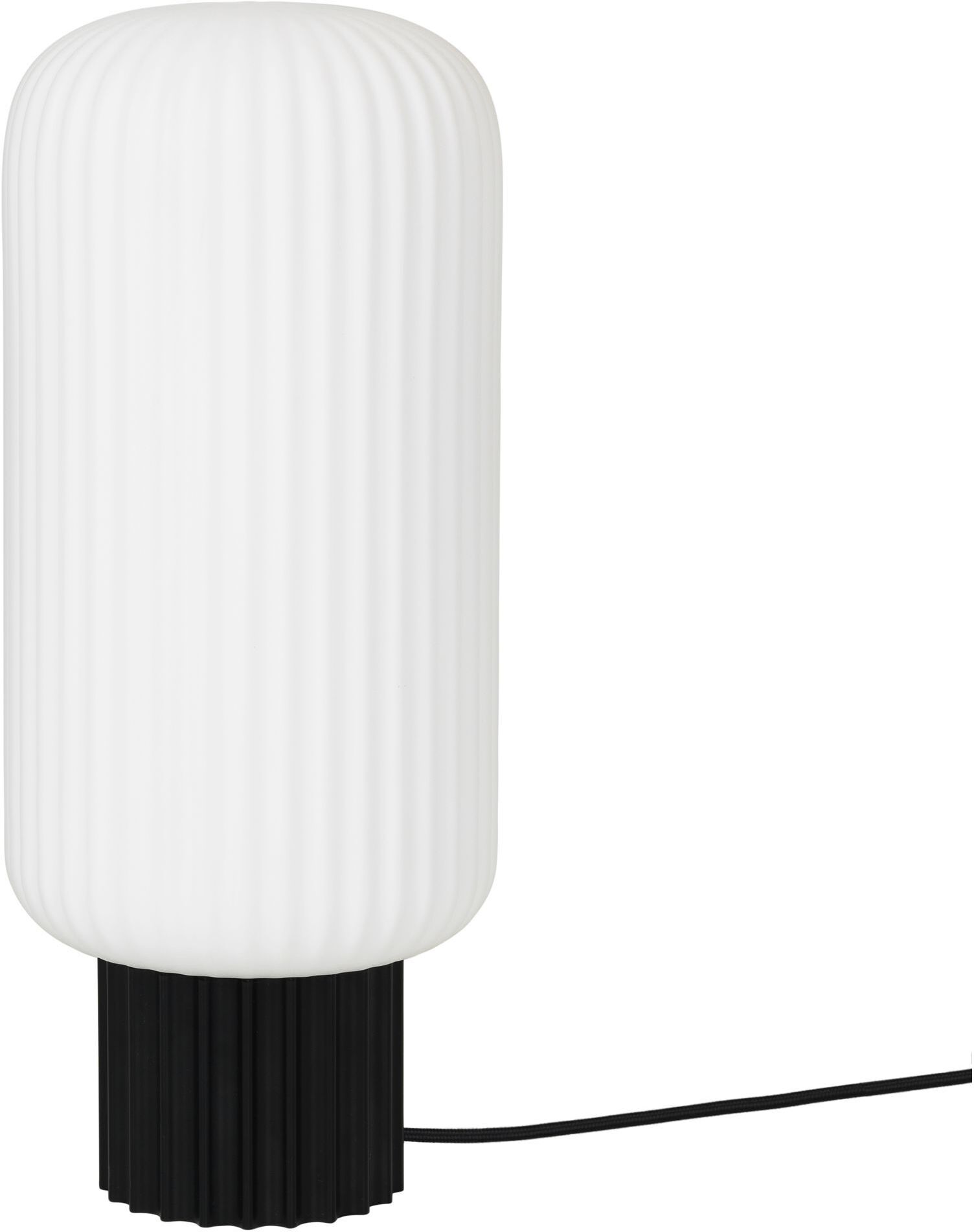 Broste Copenhagen Lolly Bordlampe - Sort/Opal Hvitt, Ø16   Unoliving