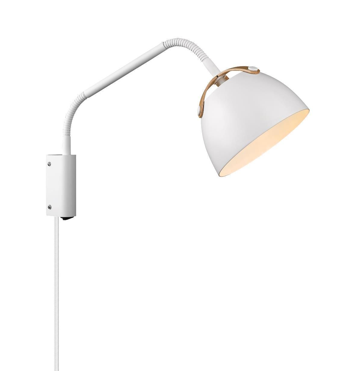 Halo Design OSLO Vegglampe Ø16 hvit, eik   Unoliving