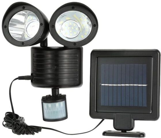 24hshop Solcellebelysning Dual Spotlight 6W