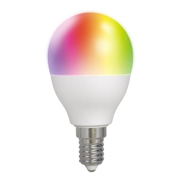 24hshop Deltaco Smart Home LED-lyspære, E14, WiFI, dimmebar RGB