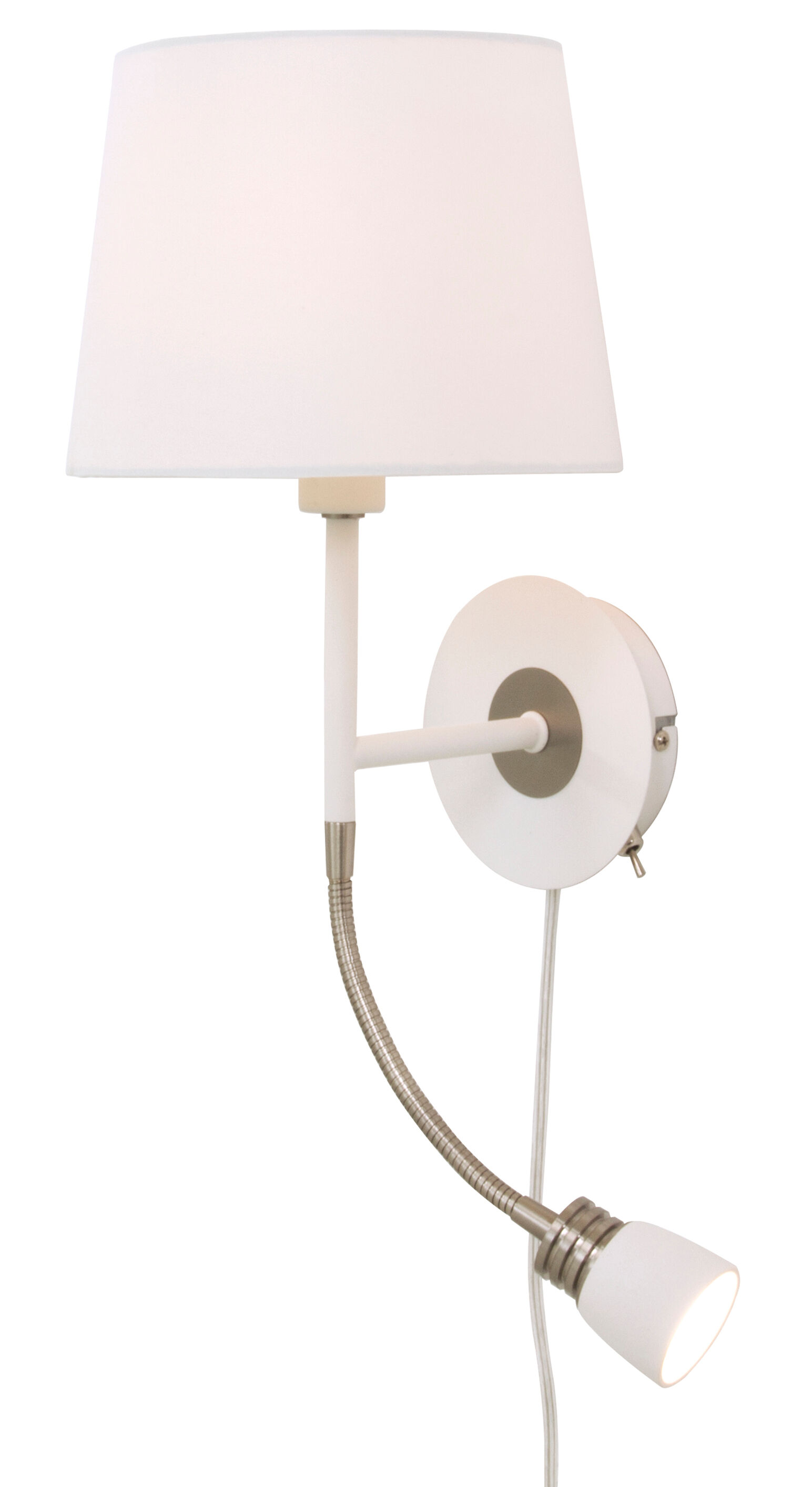 Aneta Belysning Vegglampe Eketorp - Hvit/stål