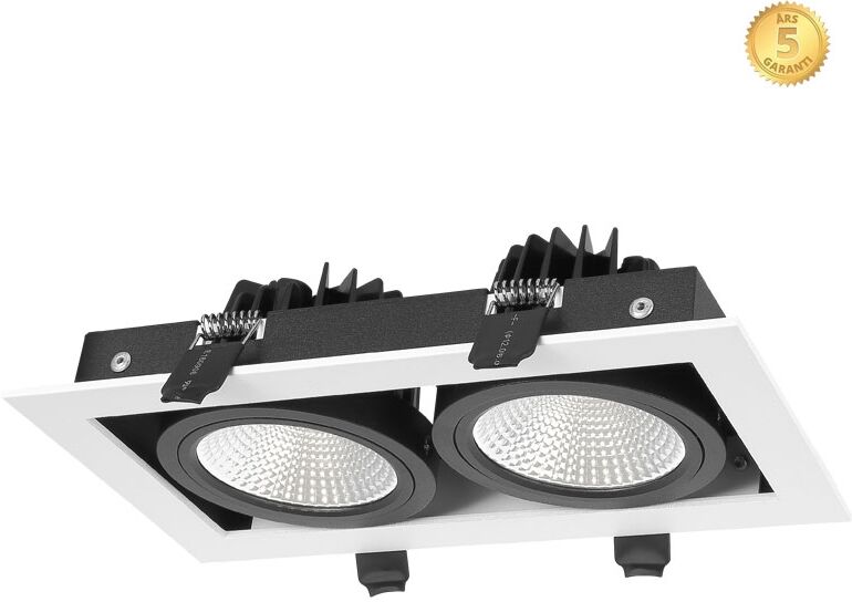 Mercury Led 230v 2x9w 3000k Dæmpbar Hvid/hvid