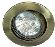 Alu55356 Downlight Front Rund Børstet Messing