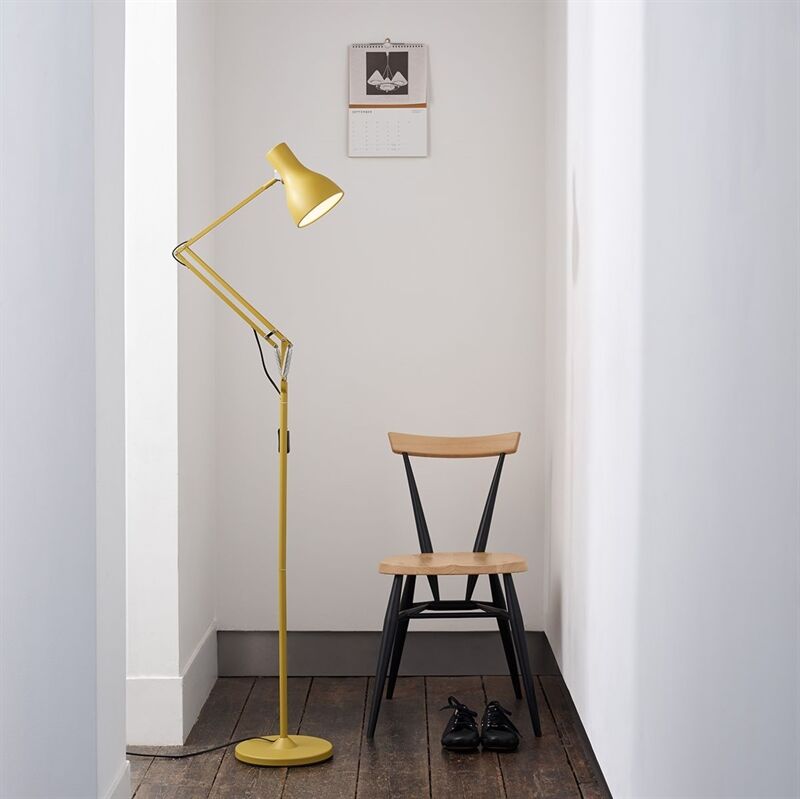 Anglepoise Type 75 Floor Lamp Yellow Ochre