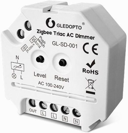 Universal Box Dimmer Triac Og Zigbee For Dåsemontering