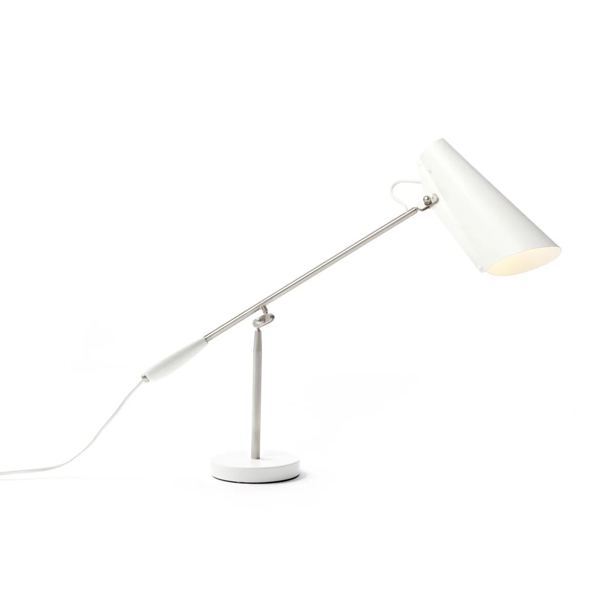 Northern Birdy bordlampe hvit-metallic