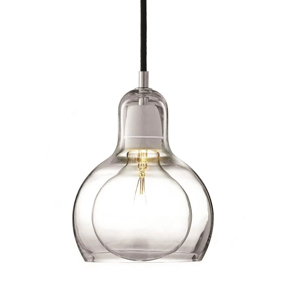 &Tradition Mega Bulb lampe svart ledning