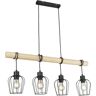 Rabalux Fabian 5247 lampa wisząca zwis 4x40W E27 czarna