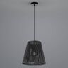 HELL Lampa wisząca Rope z papieru, czarna, Ø 38 cm