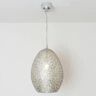 Holländer Lampa wisząca Cavalliere, srebrna, Ø 34 cm