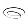 Ideallux Lampa wisząca LED Ideal Lux Oz Ø 80 cm czarna