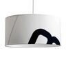 lumbono Lampa wisząca home harbour wykonana z Segela 45cm biały/czarny