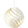 Lampa wisząca Gubi Turbo, biały błyszczący alabaster, Ø 36 cm,