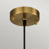 ELSTEAD Lampa wisząca Etoile, 1-punktowa Ø 13,3 cm mosiądz antyczny