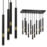 Eko-Light Lampa Wisząca Monza Black / Gold 11xg9 8w