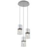 Rabalux 3155 Zelkova Lampa Wisząca Ip20 Szczotkowane Aluminium E27 3x Max 40