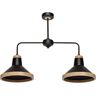 Eko-Light Lampa Sufitowa Salma Black / Wood 2xe27