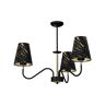 Eko-Light Lampa Wisząca Hermes Black/gold 3xe27