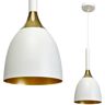 Eko-Light Lampa Wisząca Clark White/gold 1xe27