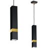 Eko-Light Lampa Wisząca Vidar Black/gold 1xgu10