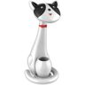 Lumes Czarno-biała lampka biurkowa dziecięca kot - S248-Kermis