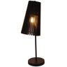 Lumes Lampa stołowa czarna ażurowy klosz - V039-Zenuti