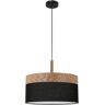 Lumes Czarno drewniana lampa wisząca - K453-Rame